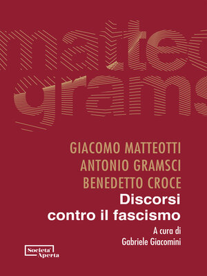 cover image of Discorsi contro il fascismo